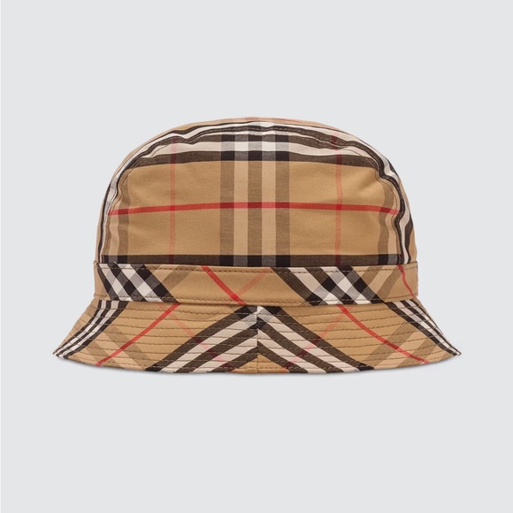 BURBERRY VINTAGE CHECK BUCKET HAT - Picture 3 of 10